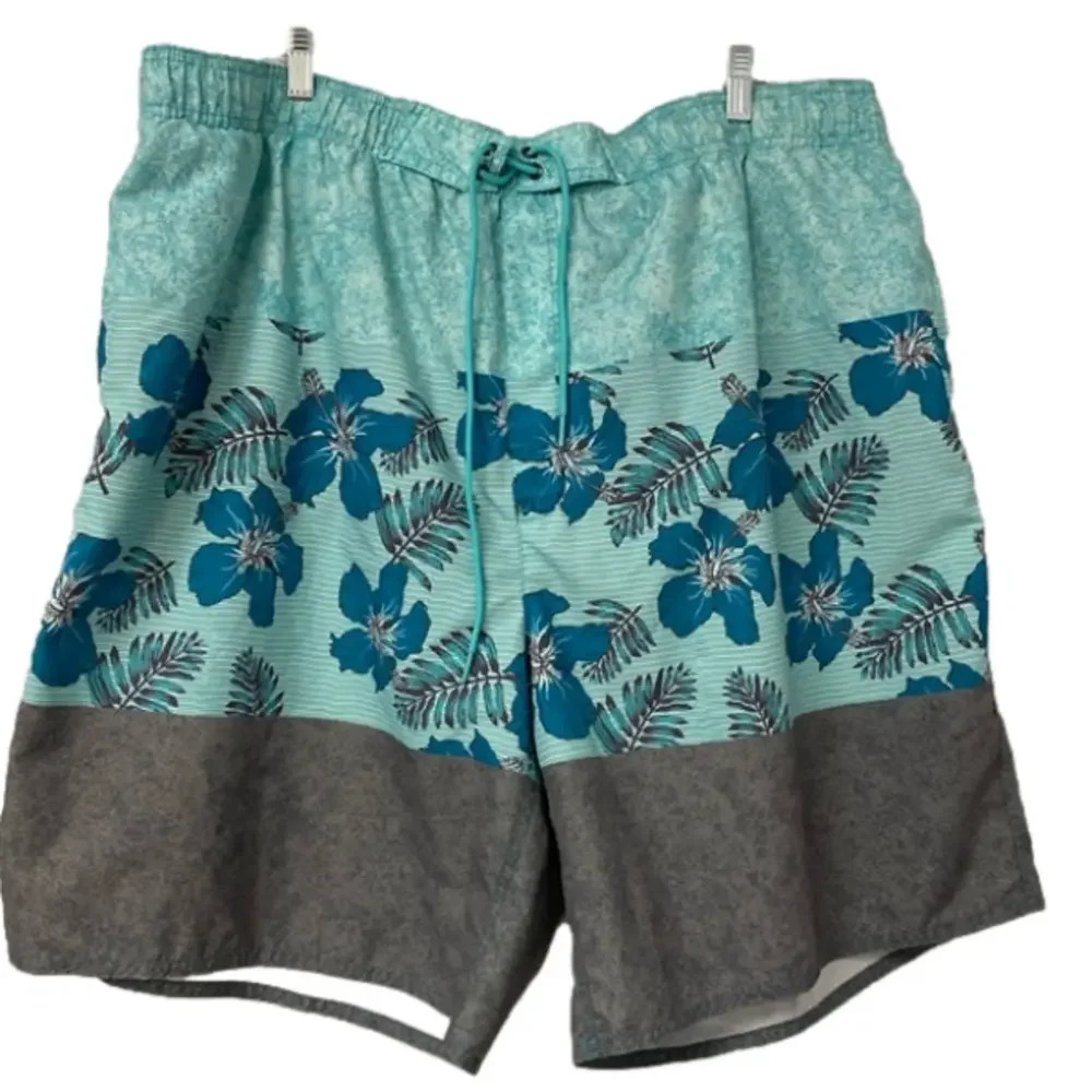 True Nation‎ Swim Shorts Men's Size 2XL Swim Trunks Pockets